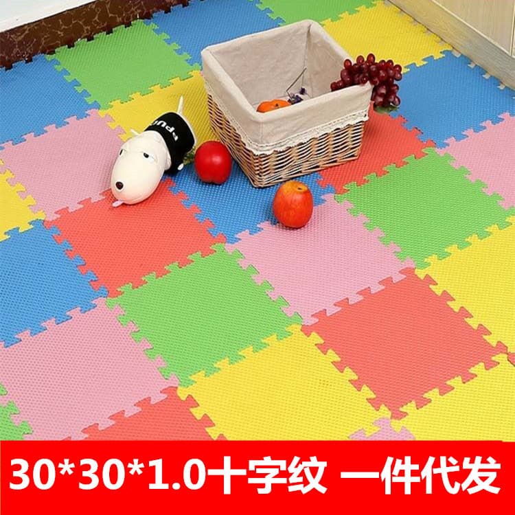 Wholesale puzzle foam floor mat 30*30*1 spliced floor mat baby crawling mat thickened