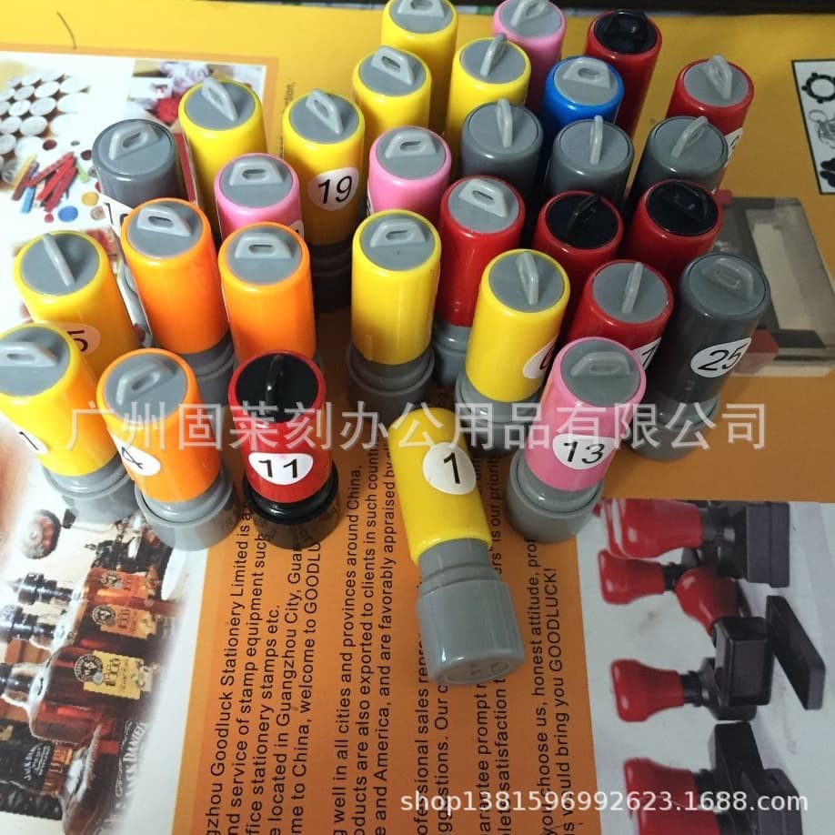 Custom Atomic Stamp Number Letter Stamp Employee ID Inspection Pass QC Stamp Hotel Dessert Small Stamp