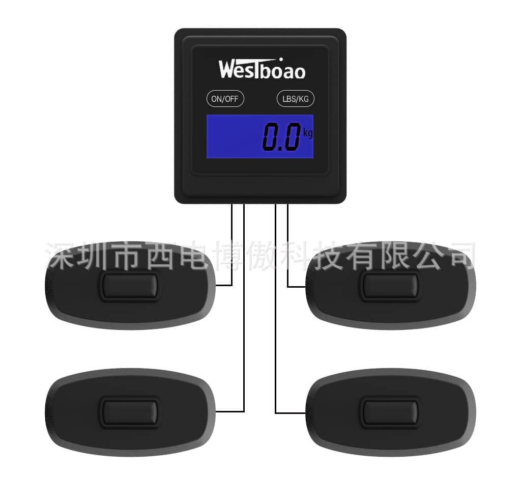 Smart luggage, basket rails, toolbox legs, weighing electronic scale accessories, hands-free weighing