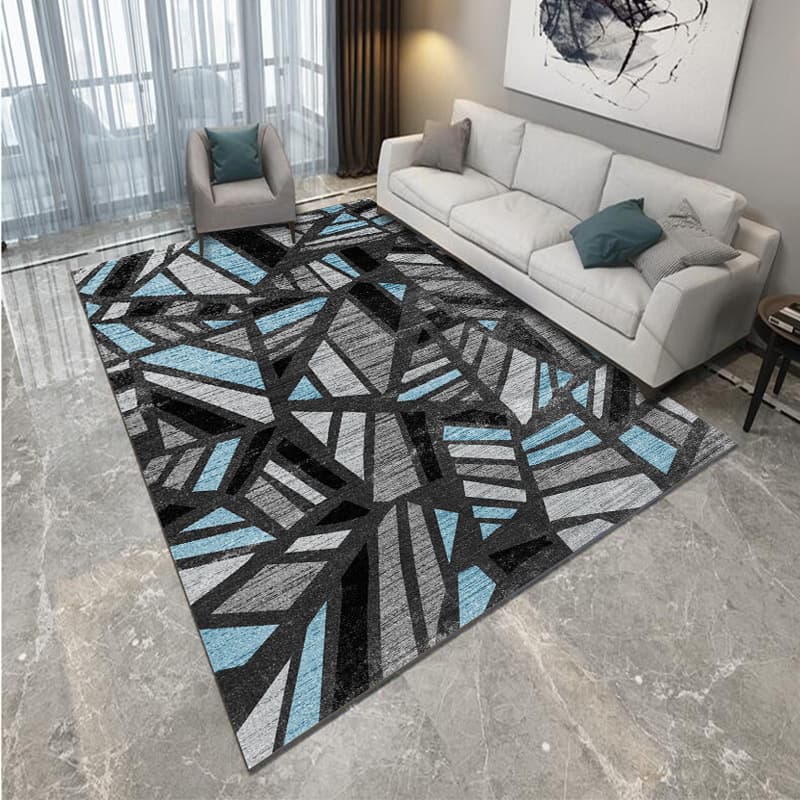 Modern Simple Nordic Style Living Room Carpet Abstract Light Luxury Bedroom Home Carpet Nordic Internet Popular Carpet