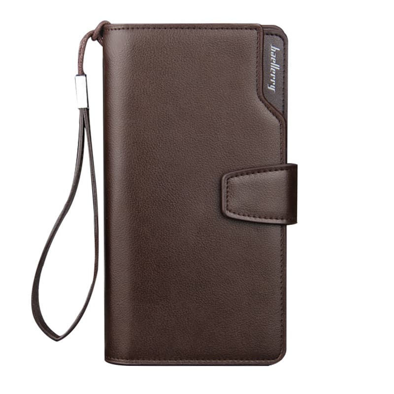 baellerry Casual Multi-Functional Men's Handheld Bag, Korean Style Business Wallet, Long Zipper Phone Wallet