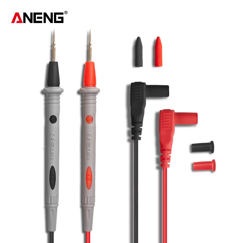 20A Multimeter Ultra-Sharp Test Leads, Ultra-Sharp Gold-Plated Copper Needle Test Leads 1000V Silicone Test Leads 10A Universal Meter Test Leads