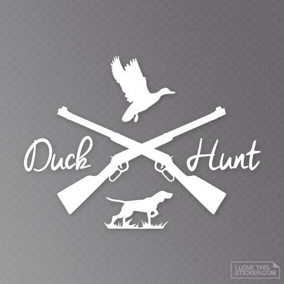 "Duck Hunting Logo" Foreign Trade Car PVC Engraved Hollow Window Rear Windshield, Door Sticker