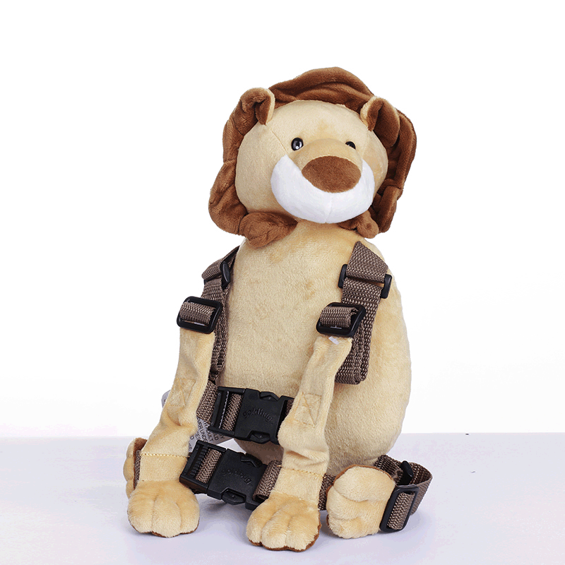 Ultra-Soft Lion Anti-Lost Backpack Outdoor Children's Cartoon Cute Small Backpack Toddler Learning to Walk Backpack