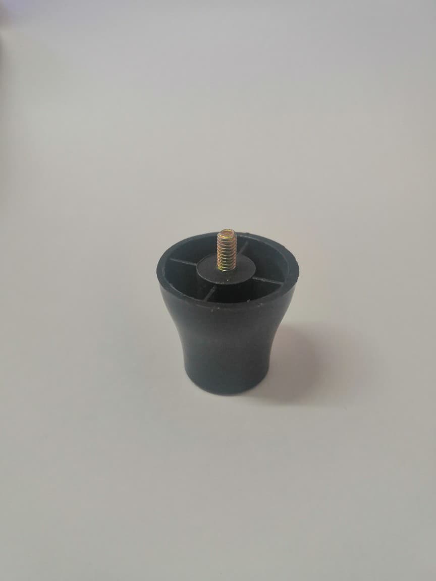 Plastic Products Furniture Office Chair Foot Pads Gas Stove Feet 28mm High Stove Feet 4mm Machine Screw Foot Pads