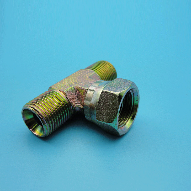 Manufacturer processes hydraulic hose joint transition joint, inner wire elbow right-angle flare joint, oil pipe joint