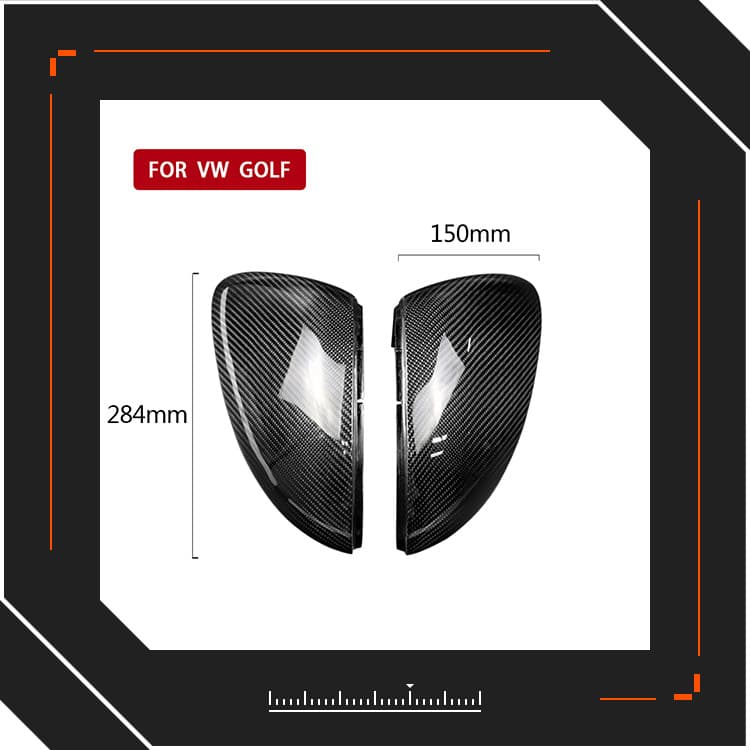 Carbon Fiber Side Mirror Cover Replacement for Volkswagen Golf 7 GTI Mk7 R20 Passat CC