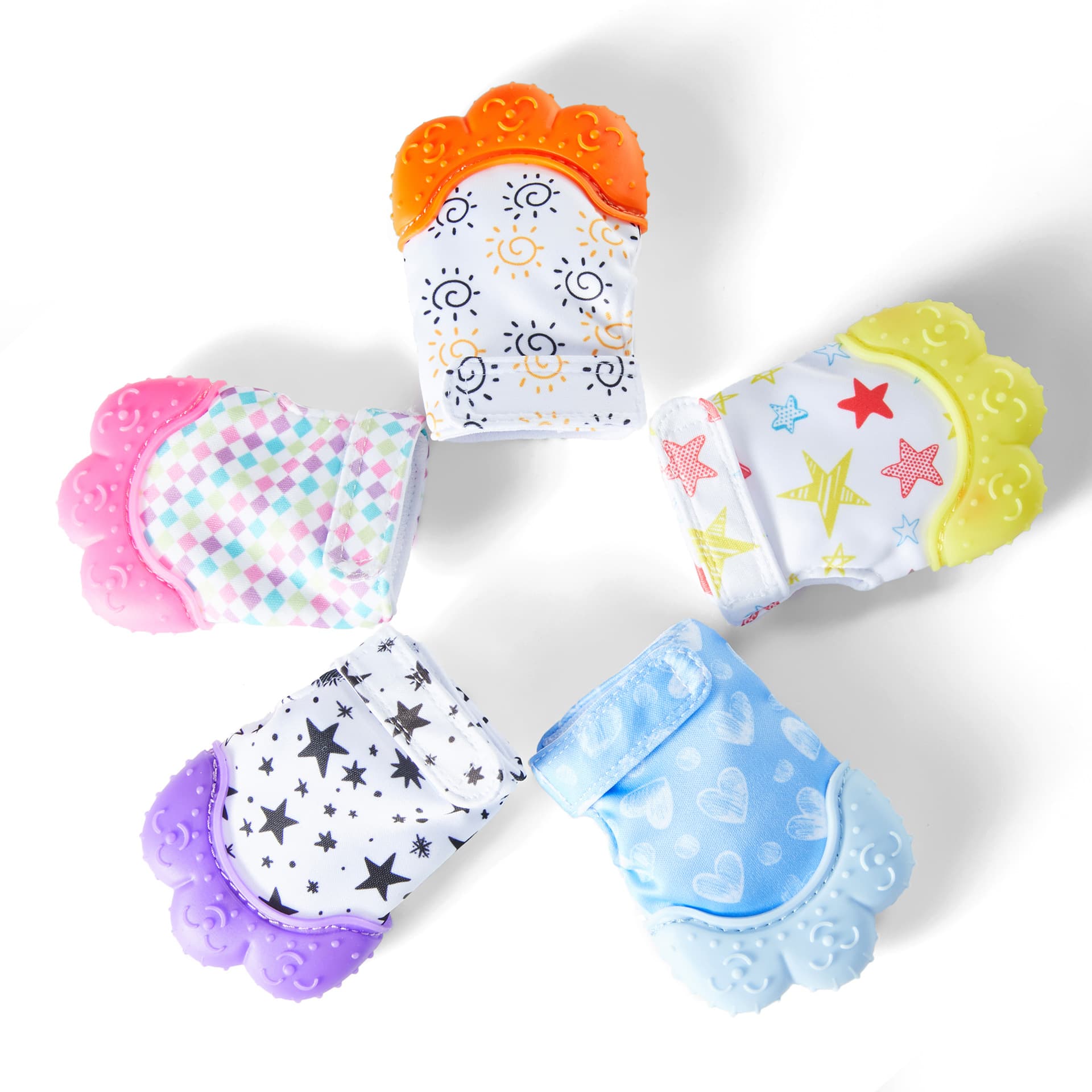 Amazon Bestseller: Baby Silicone Teething Gloves, Biting and Anti-Bite Finger Sleeves, Sound-Making Teething Toy