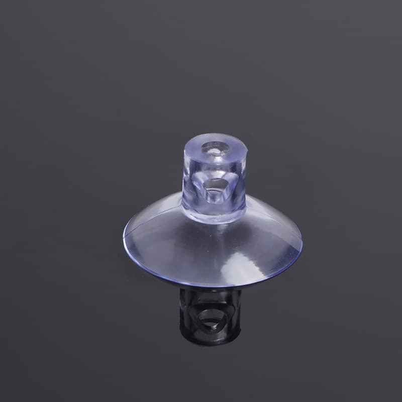 Manufacturer direct supply perforated 3cm cross hole suction cup pvc vertical hole toy accessories straight hole for small flag special suction cup