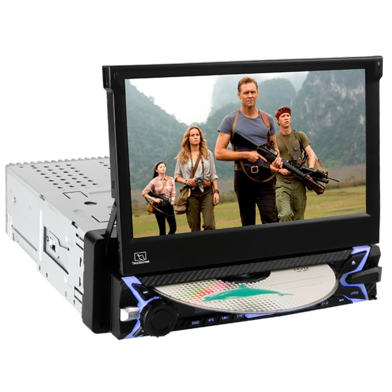 7-inch Single DIN Retractable Android DVD Car Stereo Android System Car Player Car Navigation