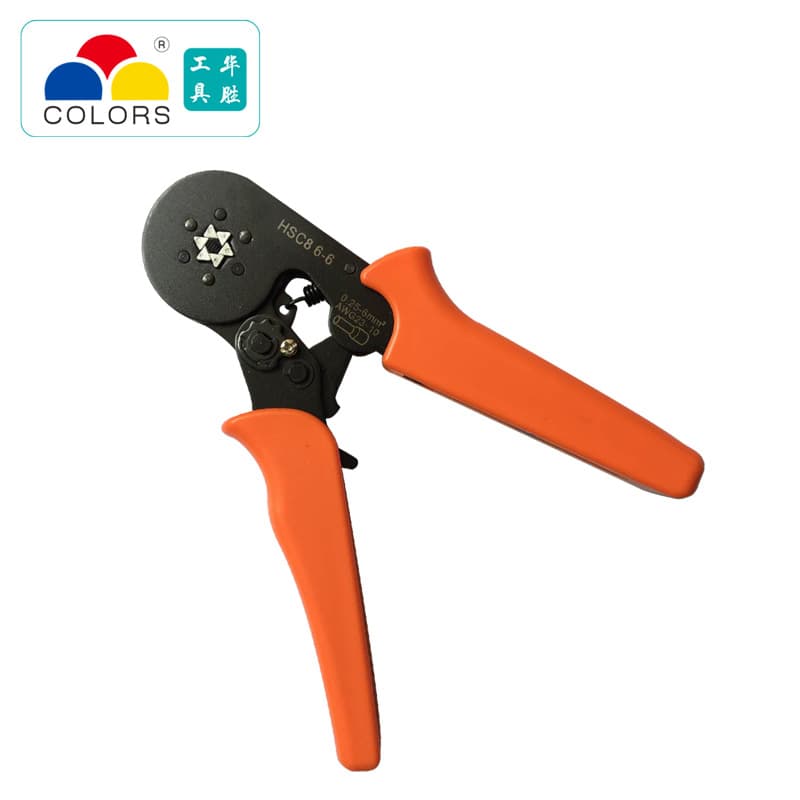 Source Manufacturer Huasheng Tools Hsc86-6 Self-Adjusting Crimping Pliers Terminal Cold-Pressing Pliers European Style Connector