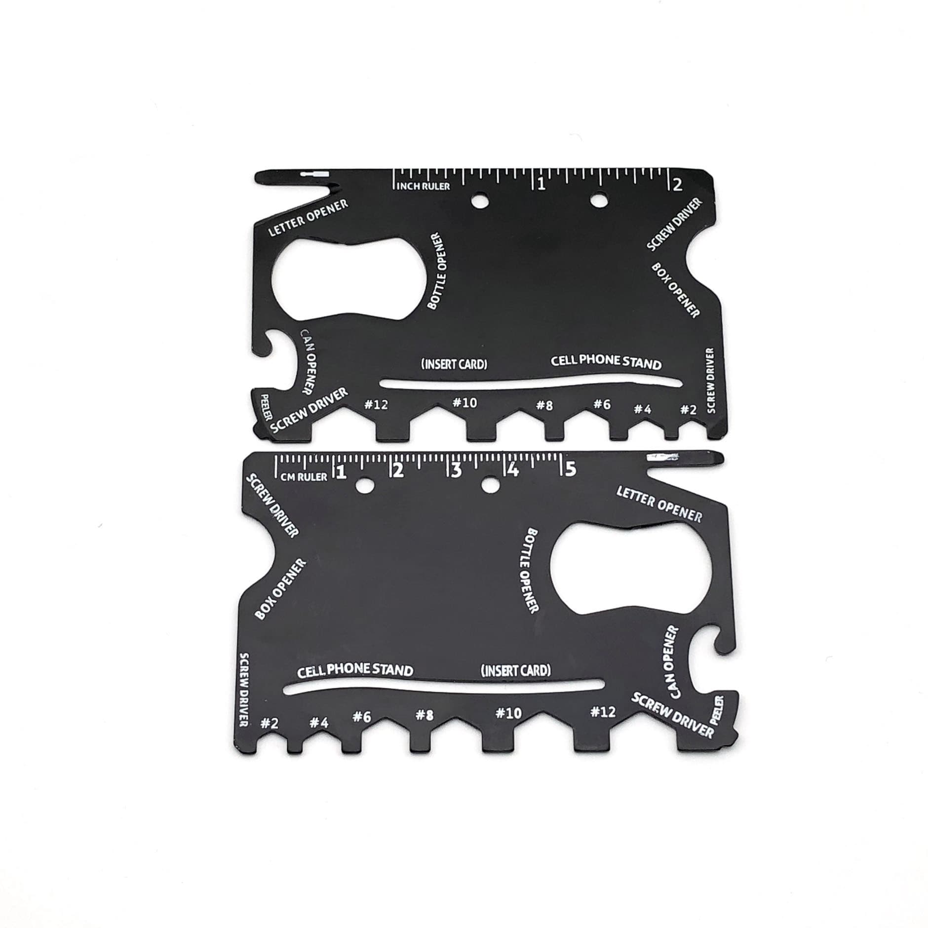 Factory direct supply of stainless steel multi-functional bottle opener, outdoor camping tool card, universal life-saving card, multi-purpose