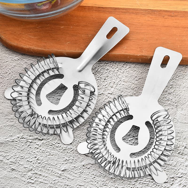 Wholesale Stainless Steel Ice Strainer Filter, Bar Cocktail Ice Separator, Homemade DIY Cocktail Tool