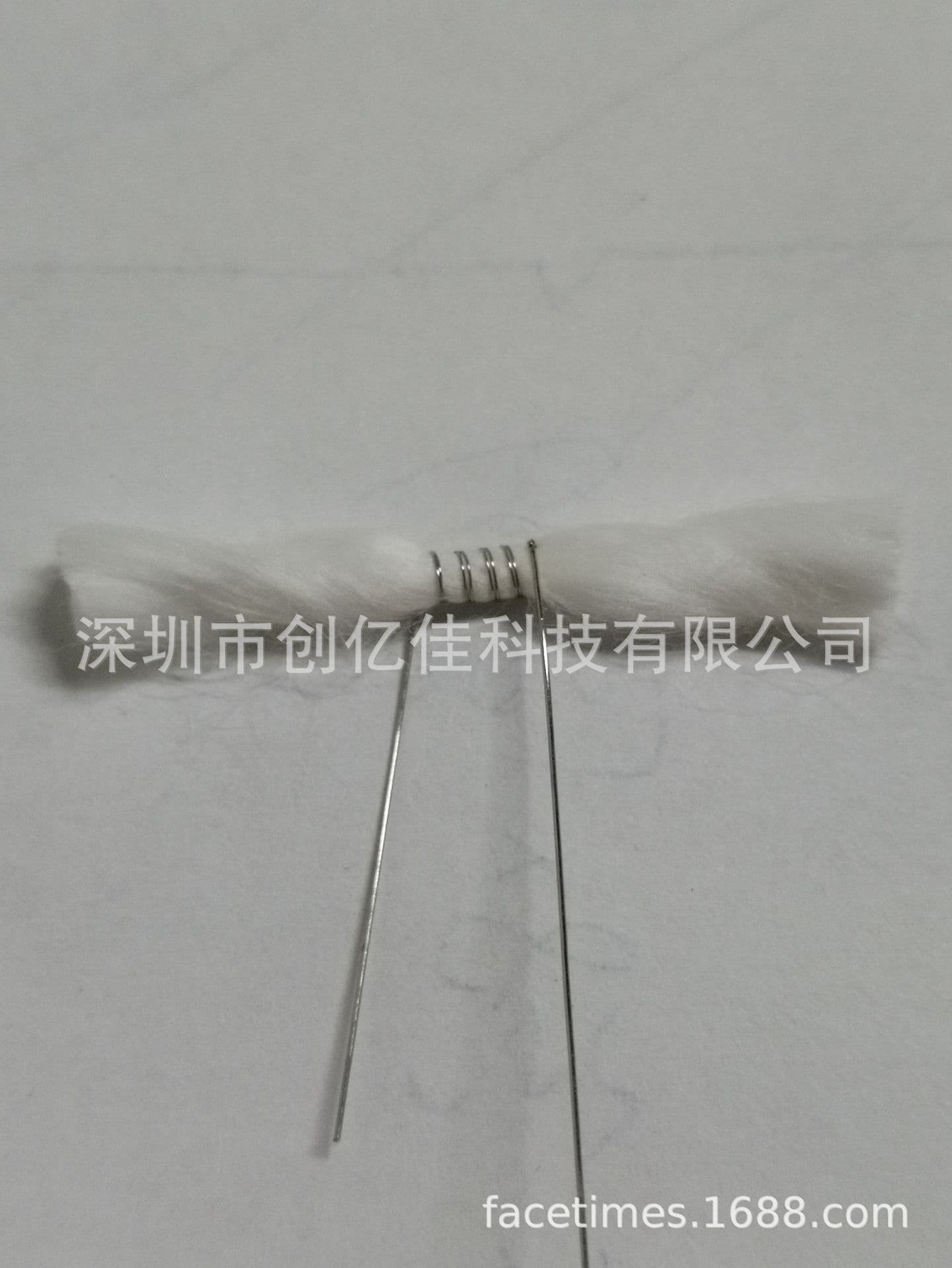 Ni80 dual parallel coil with organic cotton wick, dual coil cotton core 1.4 ohm / 1.2 ohm
