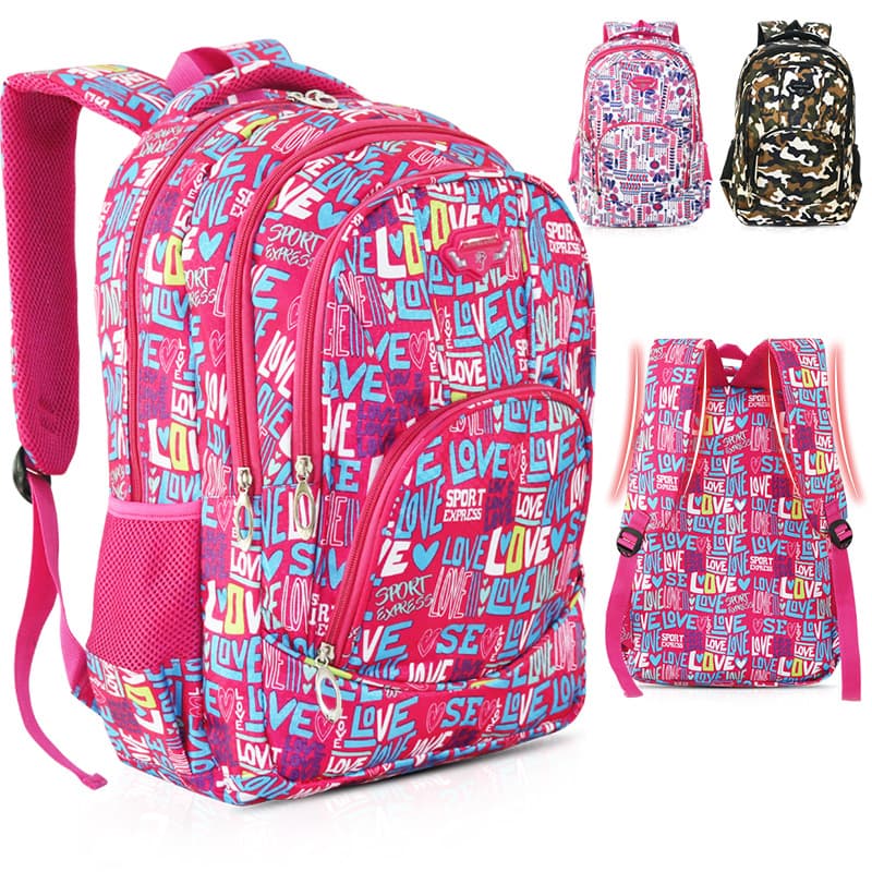 Factory Direct Floral Backpack, Export Floral Camouflage Student Bag, Fashionable Spring New Arrival