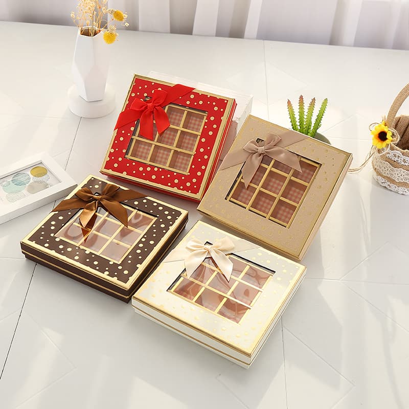 25-Grid Chocolate Box Valentine's Day Gift Chocolate Packaging Box Gift Packaging Box Wholesale Cross-Border Hot Sale