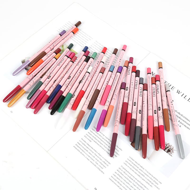 Cross-border Makeup Pencil Waterproof Long-lasting Non-fading Multi-purpose Eyeliner Pencil Eyeshadow Pencil Eyebrow Pencil Not Easy to Smudge for Beginners