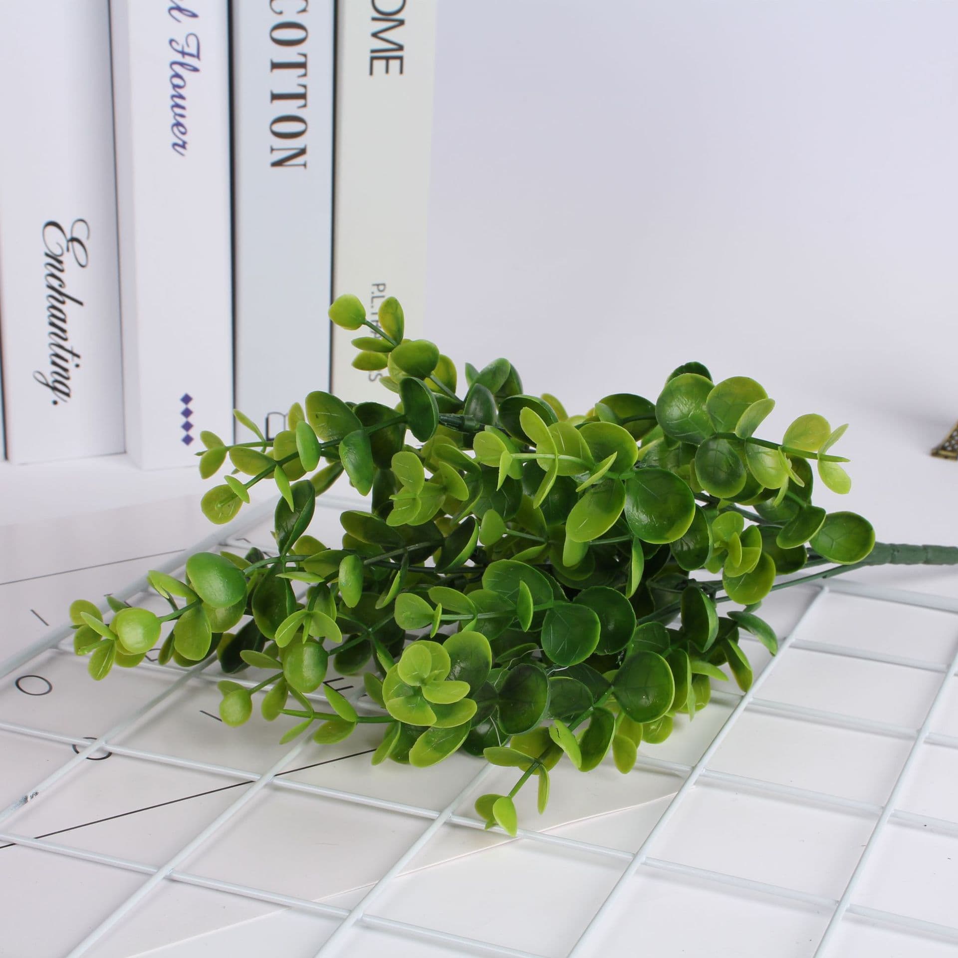 7-Branch 35-Eye Large Eucalyptus Money Plant Simulation Flower Eucalyptus Milan Grass Green Plant