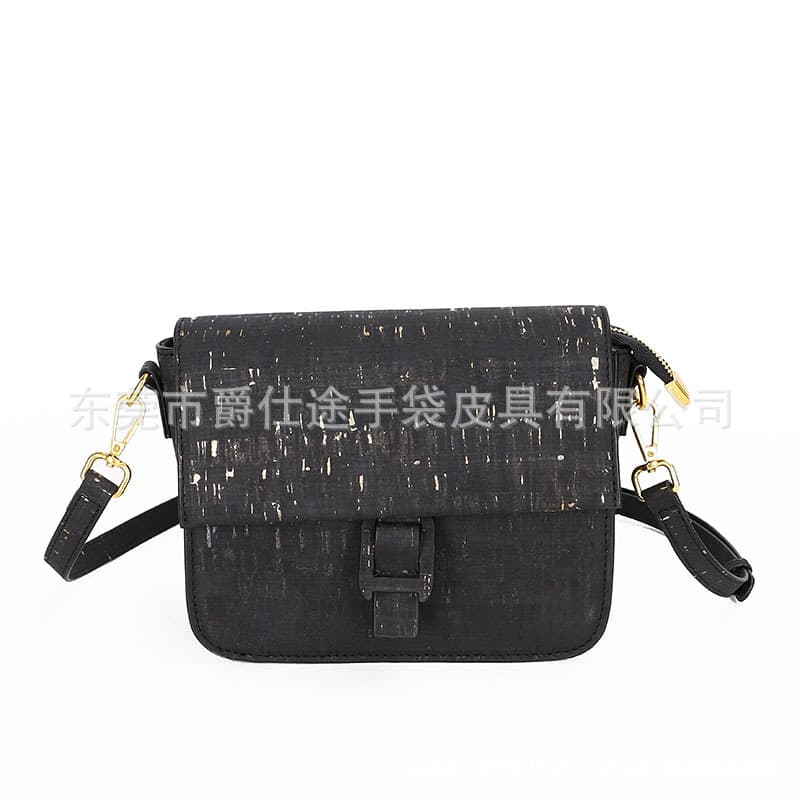 Designer Original Cork Crossbody Bag, Fashionable Trendy Softwood Shoulder Bag, High-Grade Real Wood Crossbody Bag