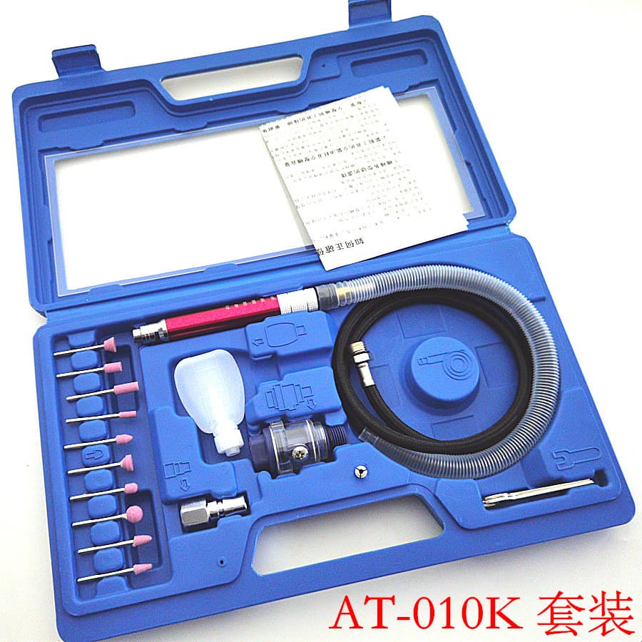 Set Air Grinding Pen AT-010K Pneumatic Engraving Grinder Pneumatic Polishing Machine Grinding Pen NAK-180B
