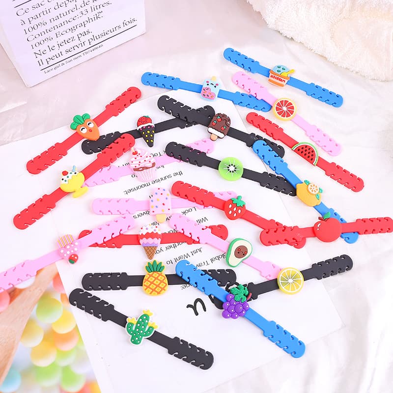 Manufacturer's new creative PVC soft rubber cartoon children's style mask adjustment hook, mask rope ear hook adjustment strap