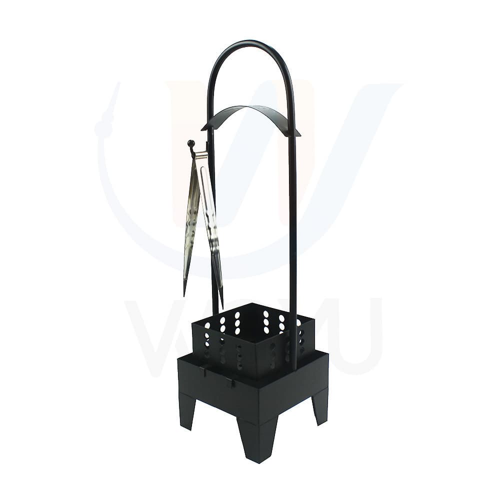 Hookah Charcoal Basket, Arabic Hookah Charcoal Basket, Hookah Accessories, Hookah Mouthpiece, Square Charcoal Basket, Black