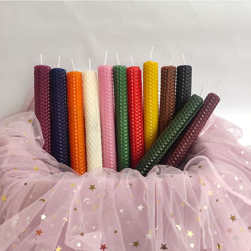 Beeswax Scroll Tear Herbal Candle Craft Shaped Beeswax Sheet Colored Candle, Honeycomb Candle