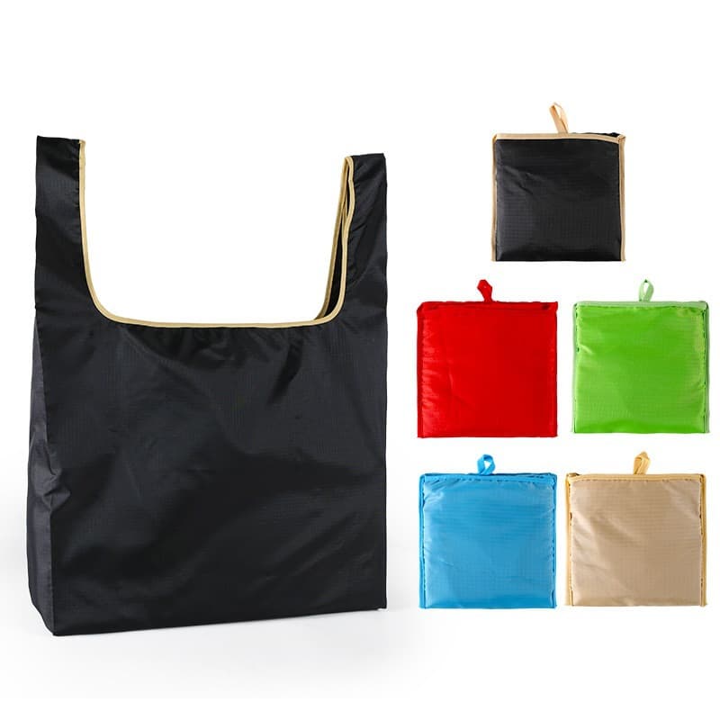 Custom-made folding shopping bags, Oxford cloth 210D, supermarket eco-friendly storage bags, portable tote bags.
