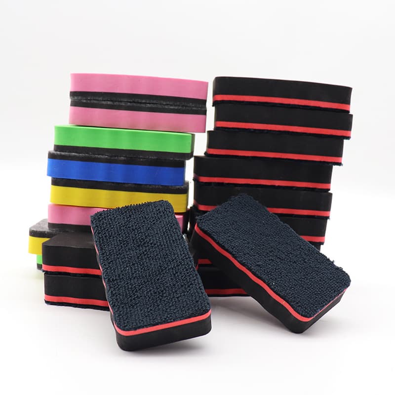 Factory Custom Whiteboard Eraser Magnetic EVA Flannel Blackboard Eraser Felt Flannel Large Office Educational Board Eraser