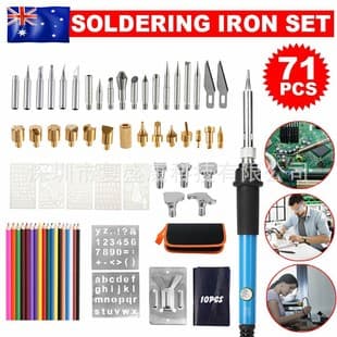 71-Piece Soldering Iron Pyrography Set, Drawing Soldering Iron, Wood Burning Pen, Gourd Carving Soldering Iron