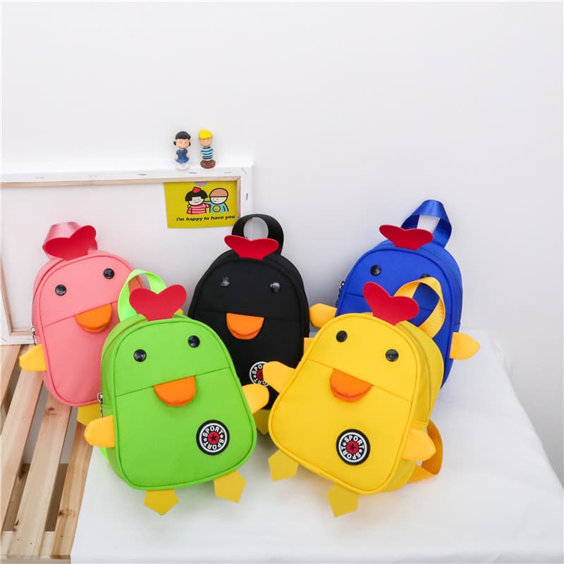 Wholesale New Cartoon Children's Backpack Cute Duck Kindergarten Backpack Unisex Baby Small Backpack
