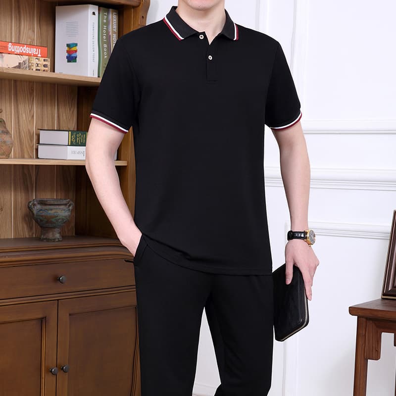 Summer Men's Plus Size Casual Sportswear Set Loose Short Sleeve Sports Pants Men's T-Shirt Two-Piece Set Fashion Urban Style