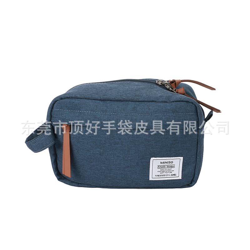 Original Design RPET Handheld Zipper Bag, Travel Portable Cosmetics RPET Storage Bag, Customized by Dongguan Manufacturer