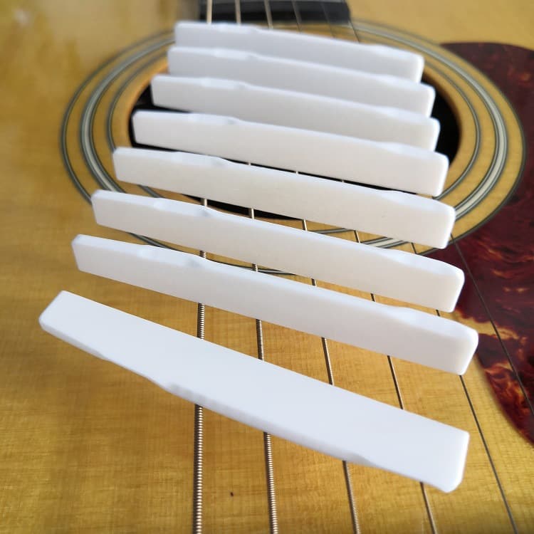 Martin Guitar Pure Bone Nut and Saddle, Guitar Upper and Lower Nut, Bridge Accessories, Bone Saddle for Guitar