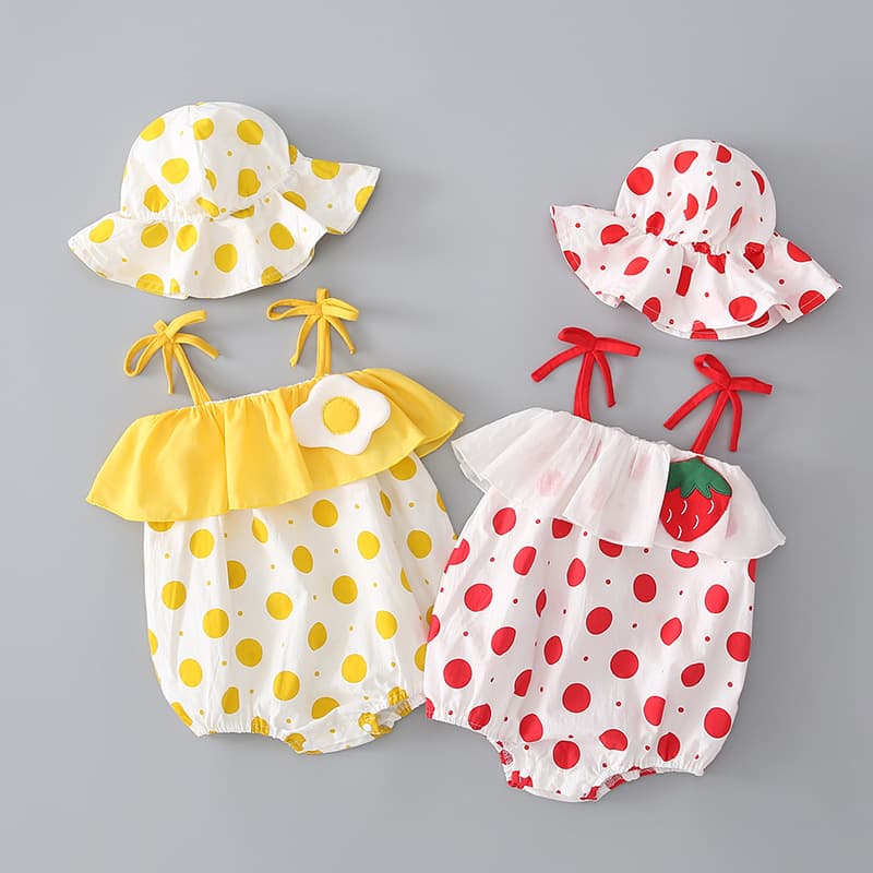 Baby Girl Summer Hooded Romper, Newborn Triangle Bodysuit, Baby Girl Summer Onesie, Bodysuit