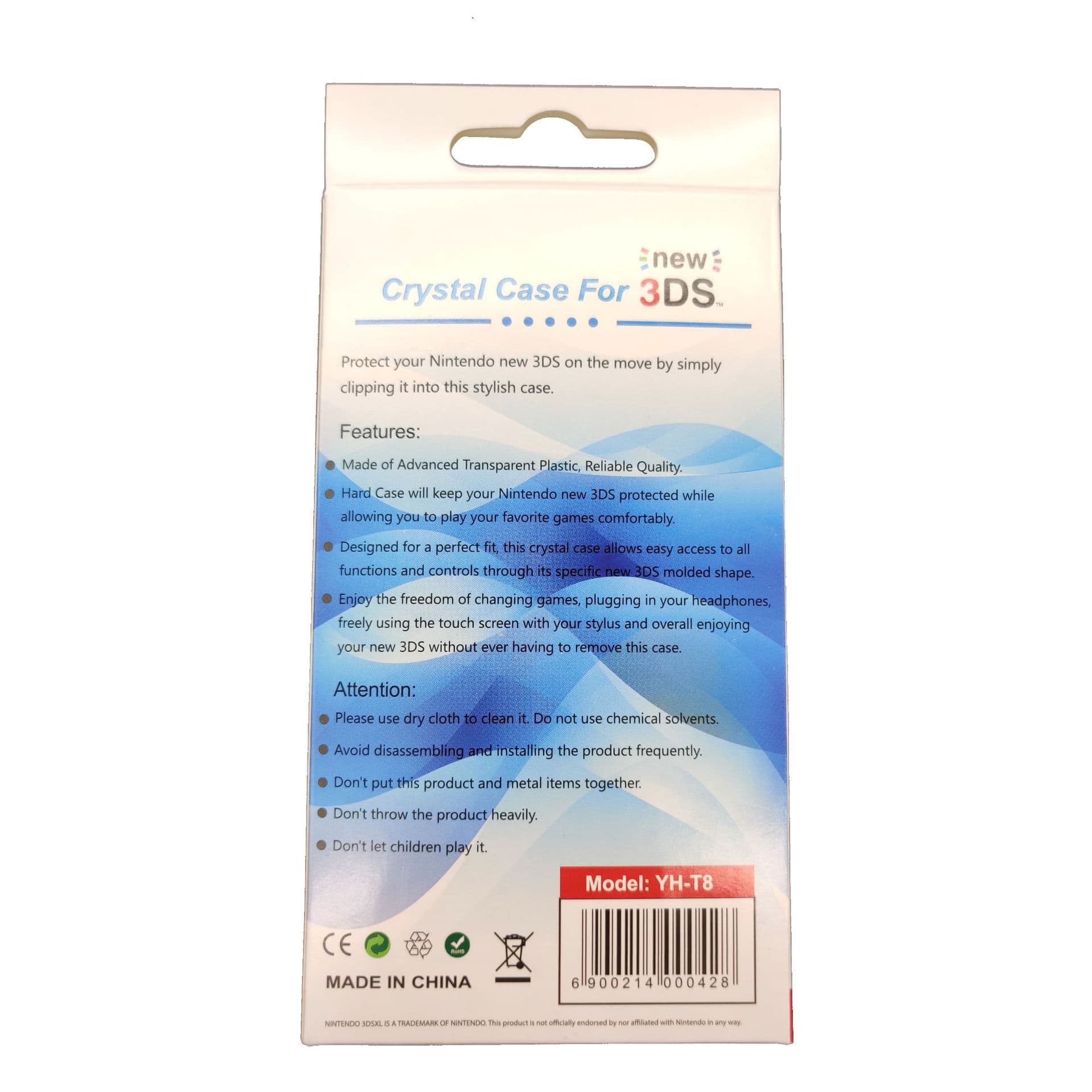 NEW 3DS Console All-in-One Protective Case Crystal Case Factory Direct