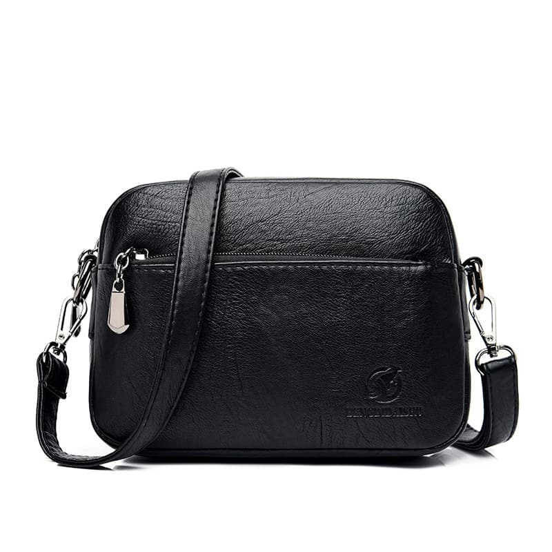 New Middle-Aged Women's Bag Korean Style Versatile Shoulder Crossbody Bag Simple Versatile Mom Bag Trendy Handbag