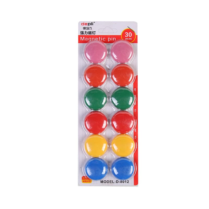 Depeli powerful magnetic nails colorful ten-color round magnetic particles blackboard stickers magnetic stickers teacher supplies magnet nail nails