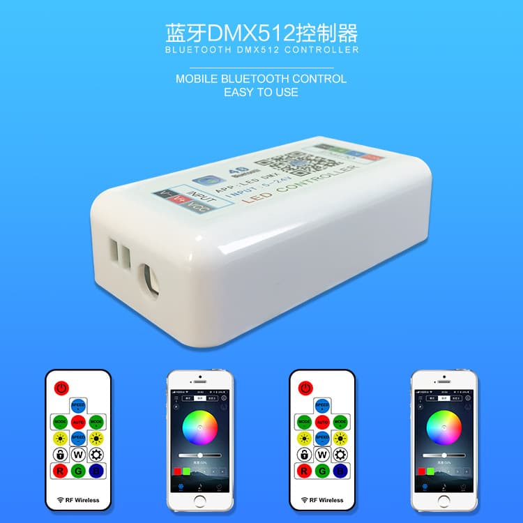 DMX512 Controller Bluetooth DMX512 Controller Mobile APP Controller Colorful Controller