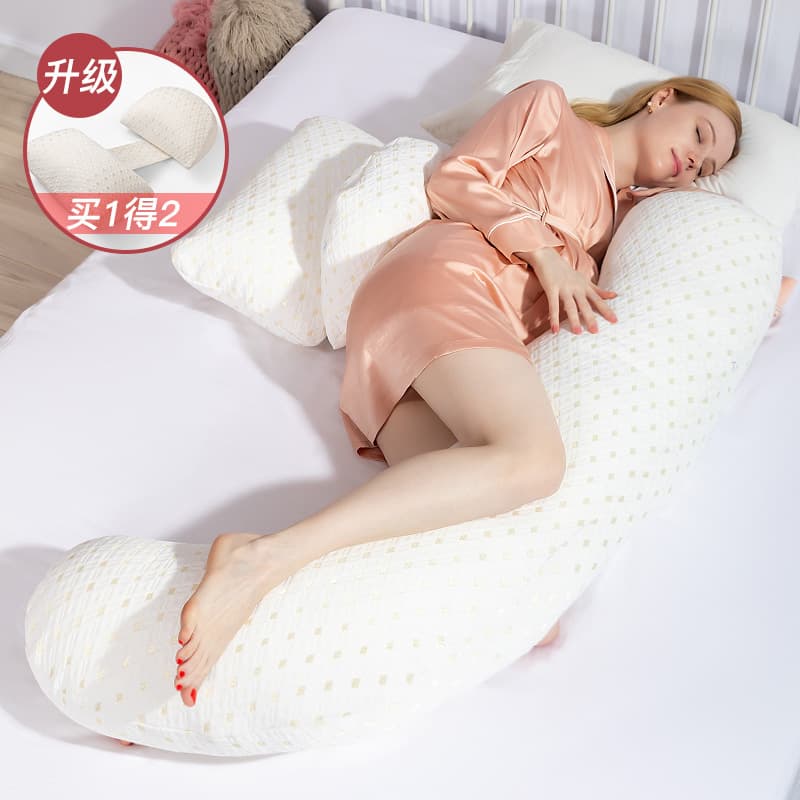 Cross-border H-Pillow, Maternity Pillow for Back Support and Side Sleeping, Multi-functional U-Shaped Pregnancy Pillow with Belly Support
