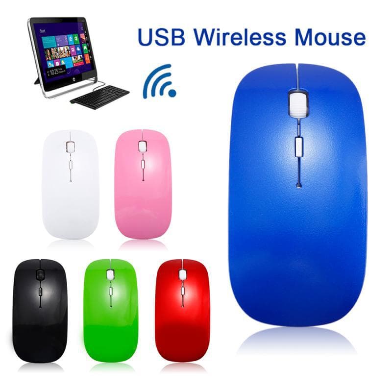 Wireless 2.4G Gaming Mouse Desktop Computer Laptop Wired Office Ultra-Thin Fashion Portable Mini USB