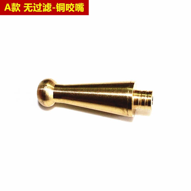 Cigarette holder connector, copper mouthpiece 10-13mm without filter, rosewood pipe copper tip, brass cigarette holder accessories