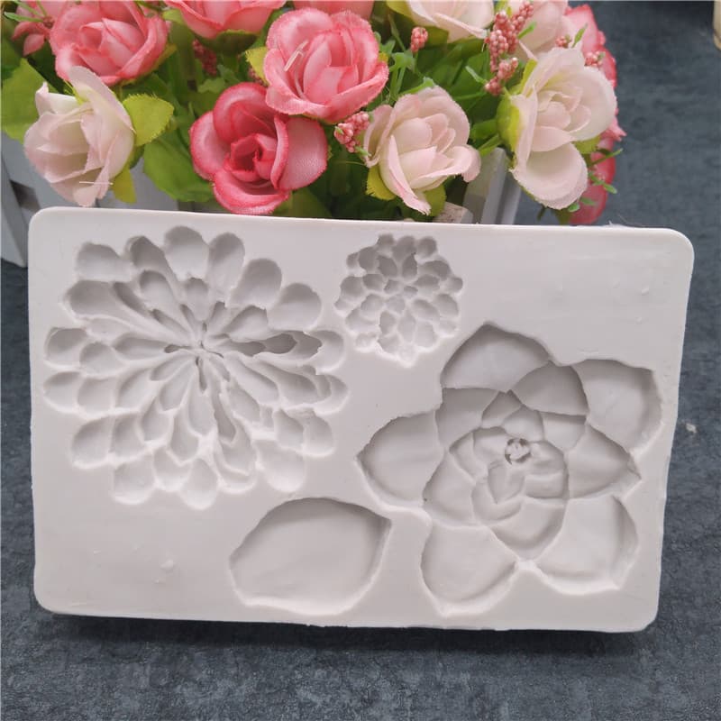 New Baking Tool One-Piece Succulent Chocolate Mold Fondant Chocolate Cake Silicone Mold