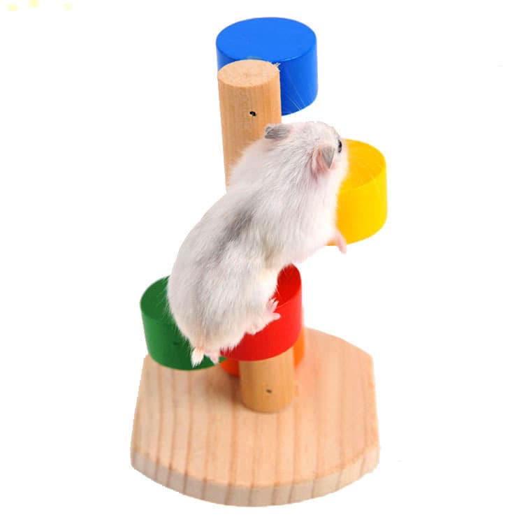 Colorful Cloud Ladder Hamster Toy Wooden Stairs Small Pet Climbing Ladder for Syrian Hamster Guinea Pig Squirrel