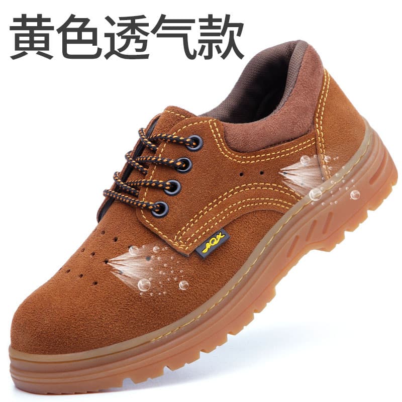 Breathable Safety Shoes with Steel Toe, Anti-Impact, Anti-Puncture, Lightweight, Anti-Slip Work Protection Shoes for Men and Women, Wholesale