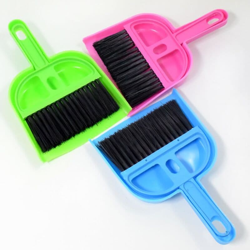 Hamster Rabbit Chinchilla Cage Cleaning Small Broom and Dustpan Hedgehog Poop Scoop Hair Removal Broom Cleaning Supplies