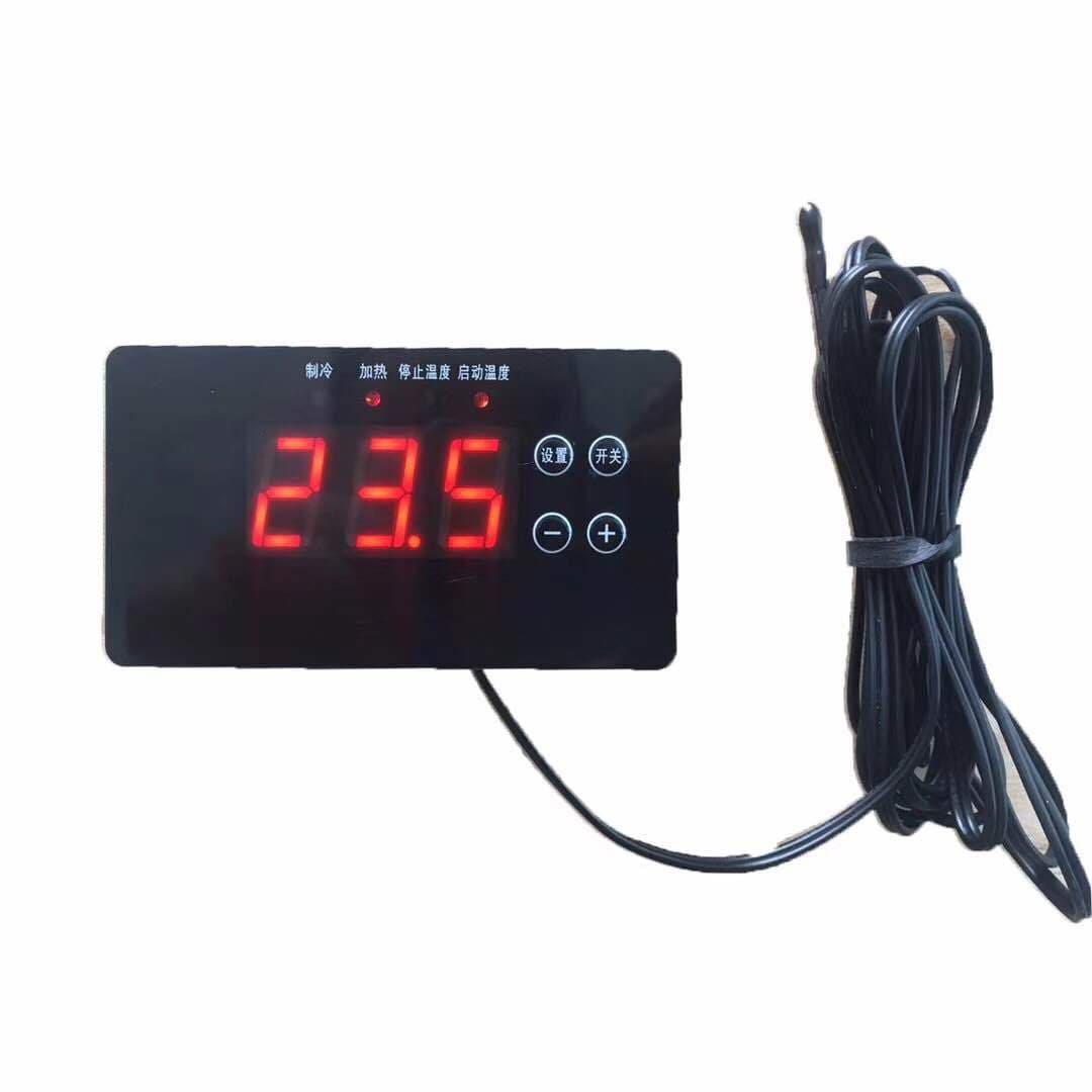 Husheng Zhilian Electronic Temperature Controller with Start/Stop Setting and 0.1°C Accuracy for Reptile Breeding Thermostat