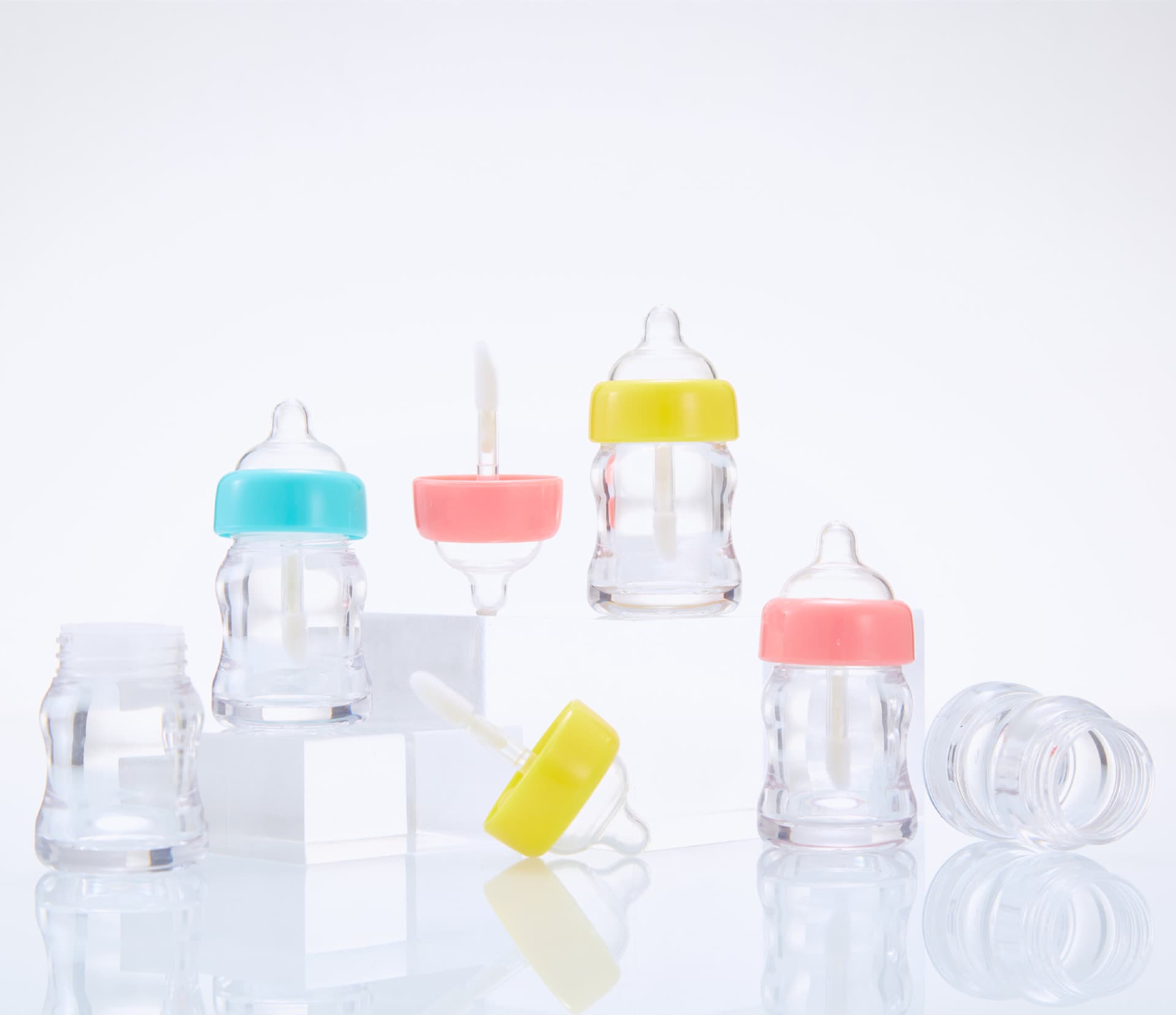 Mini Multi-Color Bottle Lip Gloss Empty Tube Lipstick Tube Cross-Border Hot Cosmetics Packaging Material Factory Direct Sales