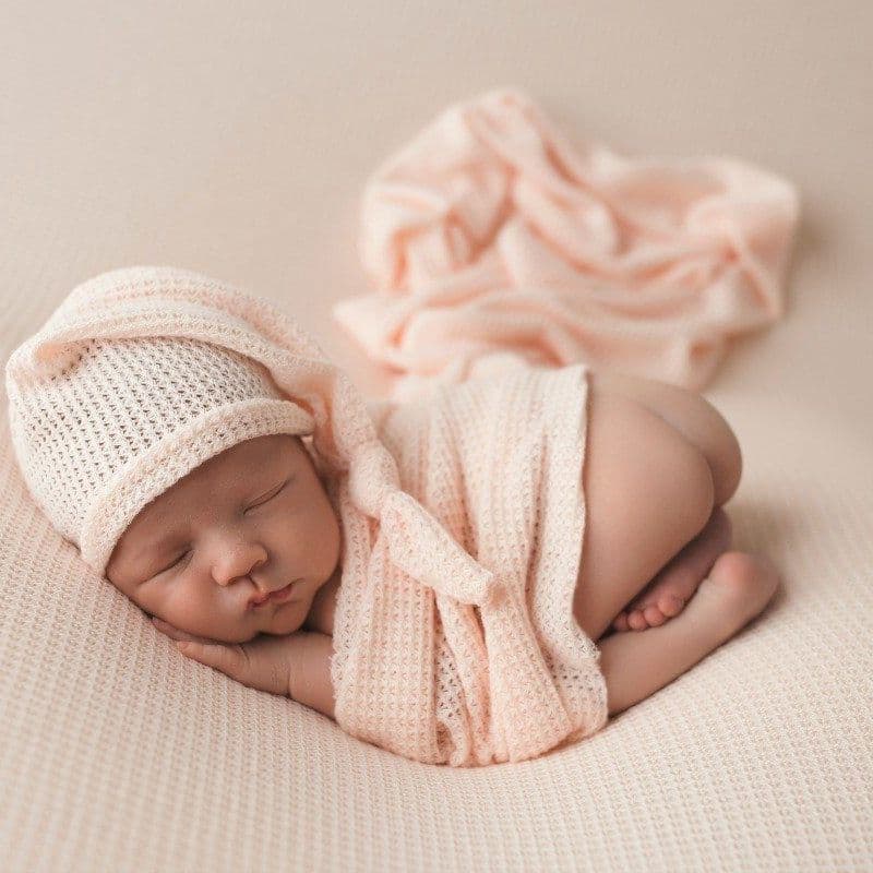 Wrap Photo Cap Newborn Props Photo Cap for Baby Boys' Body Clothes Matching Accessories Cocoon Shooting