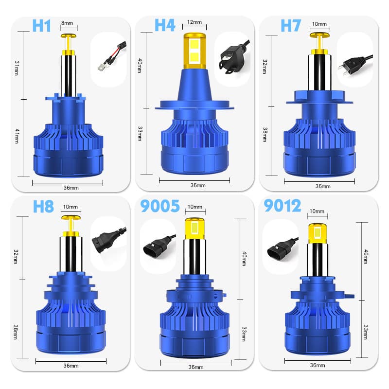 Factory Supply Car Headlight LED Spotlight High Brightness Monochrome Car Light